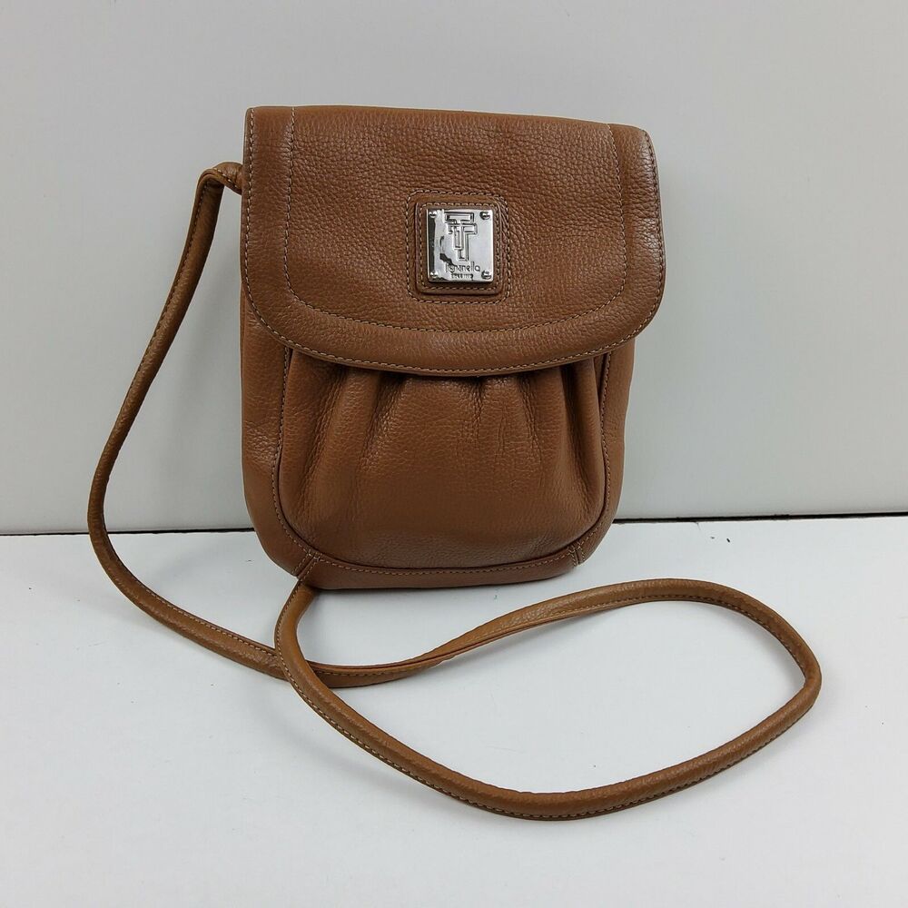 Tignanello Pebbled Leather Crossbody Shoulder Handbag Purse